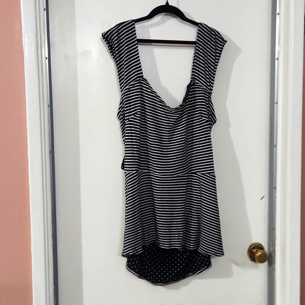 Black and White Striped Custome Made Shirt